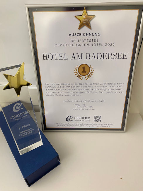 hotel am badersee certified green hotel 1platz 2022 pr 3