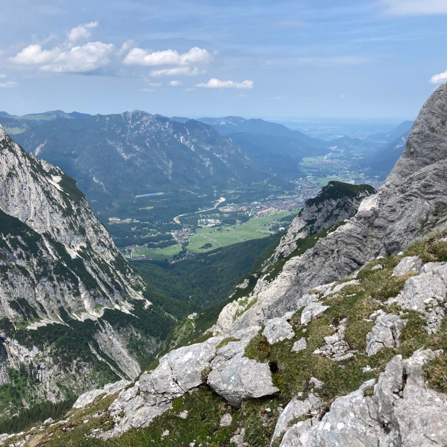 Der Badersee-Blog: Besteigung der Alpspitze über Matheisenkar